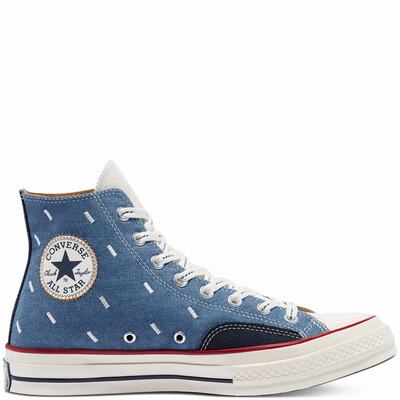 Converse Indigo Boro Chuck 70 - Miesten Matalavartiset Tennarit - Sininen/Beige